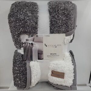 Kookaburra Wiona melange sherpa throw blanket
